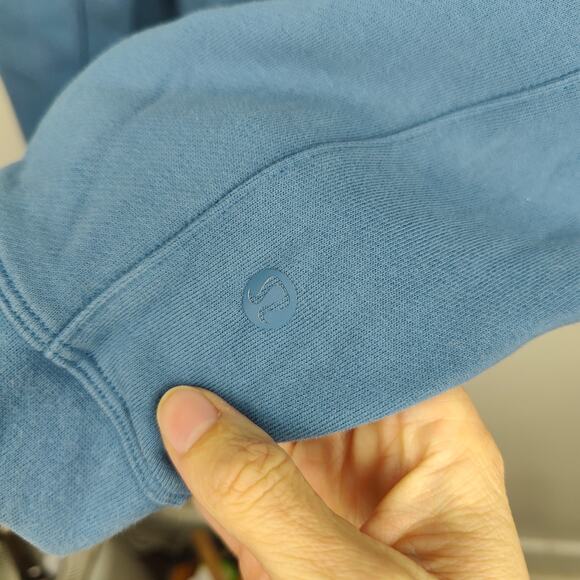 Lululemon French Terry Oversized Long Sleeve Crew Sweatshirt XL Soft Denim Blue‎ - Picture 3 of 7